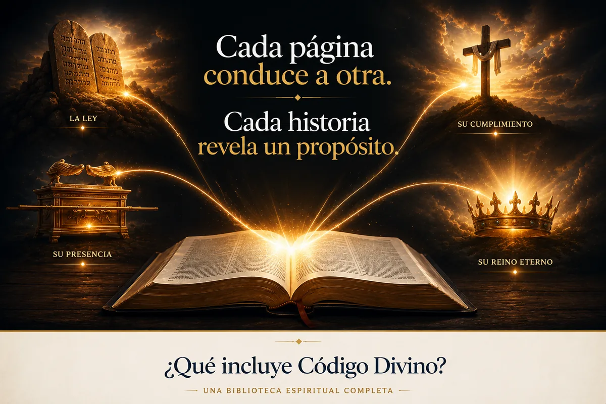 Cada página conduce a otra. Cada historia revela un propósito. ¿Qué incluye Código Divino?